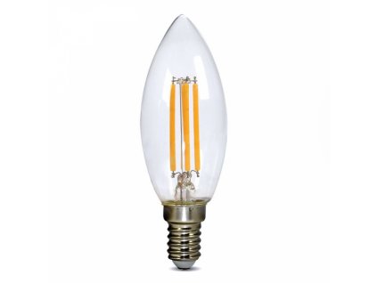 201358 solight led zarovka retro svicka 4w e14 3000k 360 440lm