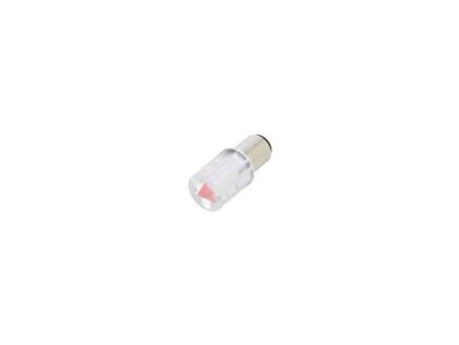 Kontrolka: LED BA15D,T20 červená plast 24VAC 24VDC -20÷60°C