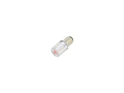 Kontrolka: LED BA15D,T20 červená plast 230VAC 230VDC -20÷60°C