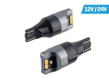 2ks LED 12V/24V  W16W oranžová  CANBUS