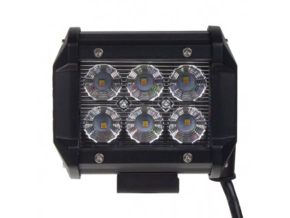 216168 led svetlo obdelnikove bile oranzovy predator 6x3w 99x80x65mm