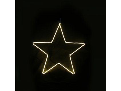 207555 aca decor neonova hvezda do okna 12w zluta barva ip44