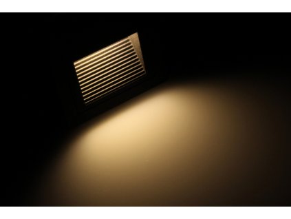 LED vestavné svítidlo PIR-LOPEN-B-IP65 černé  s čidlem - Teplá bílá