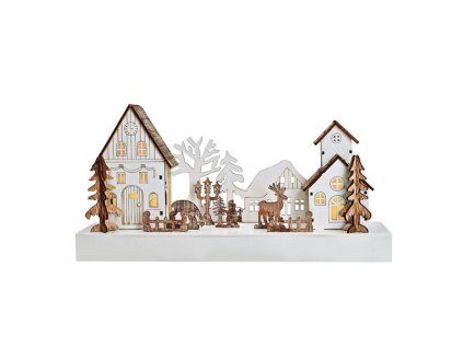 215831 solight led vanocni vesnicka 34x17cm drevo 4 led 2x aa