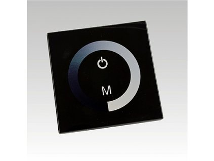 211239 prislusenstvi k led osvetleni led dimmer dotykovy panel tm06 dc12 24v 1x8a cerny