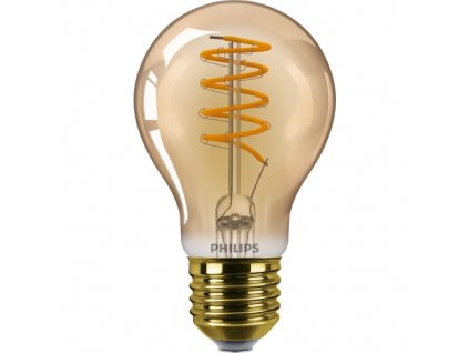PHILIPS LED bulb A60 4W/25W E27 1800K 250lm Dim 15Y gold