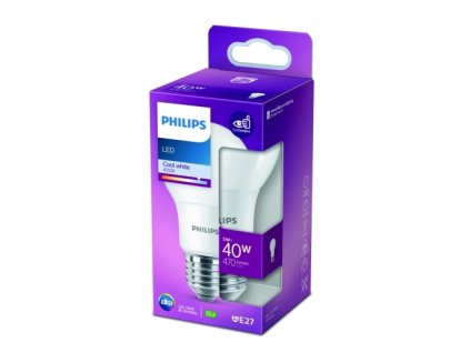 217464 philips led 40w a60 e27 cw fr nd 1pf 10