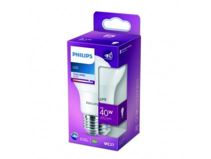 Philips LED 40W A60 E27 CW FR ND 1PF/10