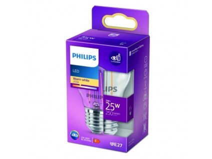 217485 philips led classic 25w p45 e27 ww cl nd rfsrt4