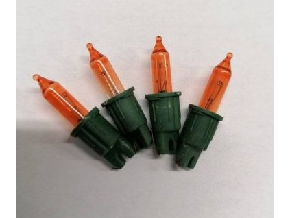 Náhradní žárovička 24V pro 10ti žárovkový řetěz oranžová 1ks