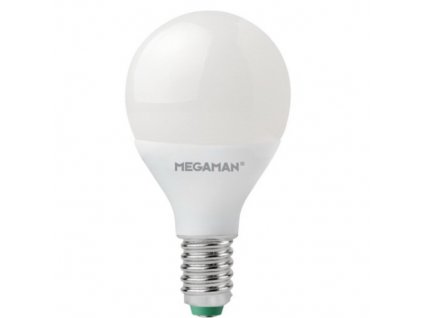 217891 megaman led lustre p45 4 9w 40w e14 6500k 470lm nondim 15y opal