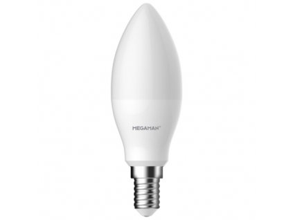 218501 megaman led candle b38 7 8w 60w e14 2800k 810lm nondim 15y opal