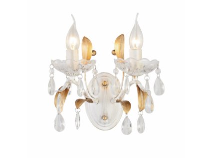 206151 aca decor nastenne svitidlo antik white 2xe14