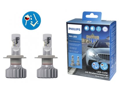 2ks LED H4 Ultinon Pro6000 HL PHILIPS +230%