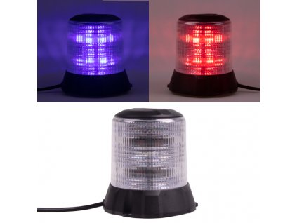 222064 robustni modro cerveny led majak cerny hlinik 96w ece r65