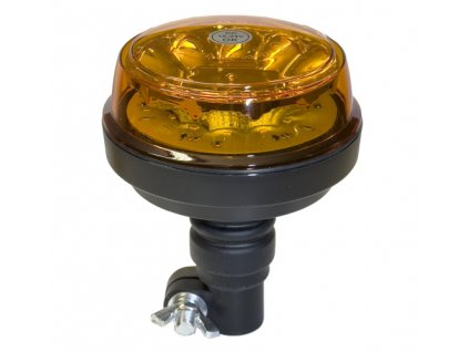 maják LED na tyč 12V-24V oranžový 8 LED*3W