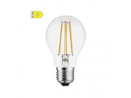 LED Filament žárovka čirá A60 6W/230V/E27/6500K/840Lm/360°
