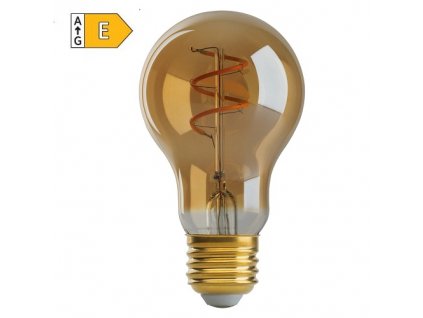 LED Filament žárovka Amber A60 8W/230V/E27/2700K/900Lm/360°/Dim