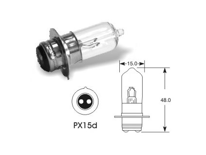 170163 12v 25 25w halogen px15d elta