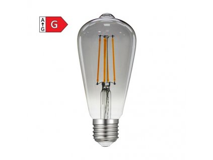 LED Filament žárovka Smoky ST64 8W/230V/E27/1800K/400Lm/360°