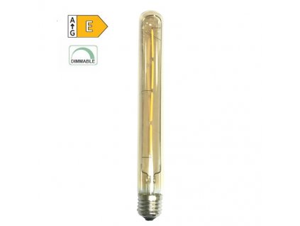 222225 led filament tubularni zarovka amber t30 4w 230v e27 2700k 480lm 360 dim
