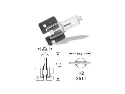 12V H2 55W x511, Elta