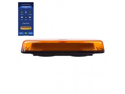 AKU LED rampa oranžová, APP, magnet, 12-24V, 304mm, ECE R65 R10