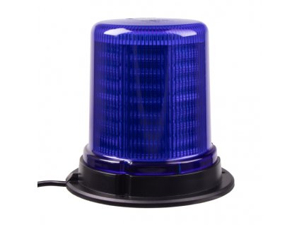 LED maják, 12-24V, 128x1,5W modrý, pevná montáž, ECE R65