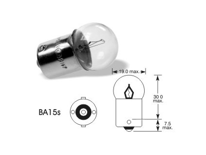 170238 24v 5w ba15s hd otresuvzdorna elta
