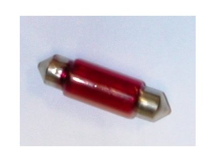 Žárovka 24V 5W sufit. SV 8,5-8, 11x35mm červená, Elta