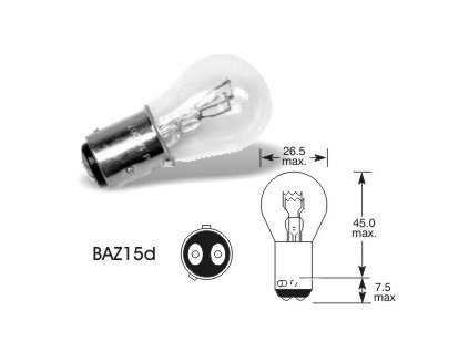 24V 21-4W BaZ15d, Elta