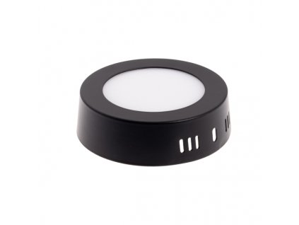 222822 bpl6 led panel 6w prisazeny cerny kulaty tepla bila