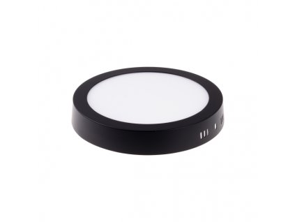 222828 bpl18 led panel 18w prisazeny cerny kulaty tepla bila