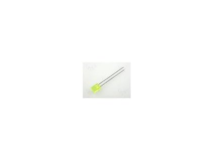 932 led obdelnikovy 5x2mm zluta 28mcd 110 celo plochy 20ma