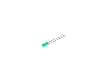 960 led 3mm zelena 14mcd 100 celo plochy