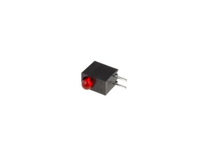 LED zakrytovaný červená 3mm Poč.diod: 1 20mA 60° 2÷2,5V
