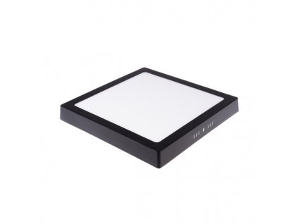 BPS24 LED panel 24W přisazený černý čtverec - Teplá bílá