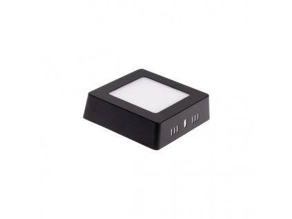 222811 bps6 led panel 6w prisazeny cerny ctverec denni bila