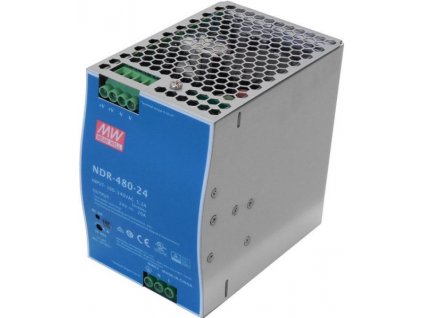 223116 prumyslovy zdroj mean well ndr 480 24 24v 480w spinany na din listu