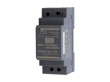 223123 zdroj mean well hdr 30 12 12v 24w spinany na din listu