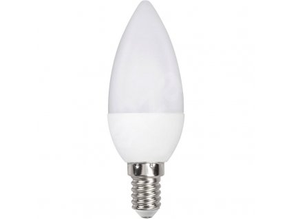 LED žárovka svíčka E14 6W teple bílá
