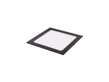 222769 bsn12 led panel 12w cerny ctverec tepla bila