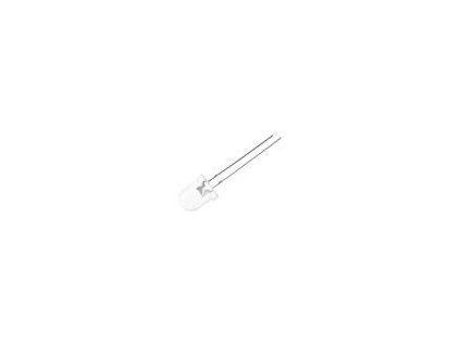 1296 led 8mm zelena 30005800mcd 30 celo vypoukle roztec 2 54mm