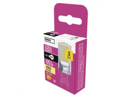 222647 led zarovka classic jc 4w g9 tepla bila