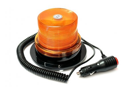 maják LED magnetický 12V-24V oranžový 24W