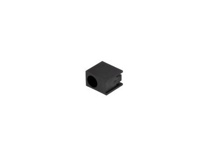Objímka diody LED 3mm polyamid úhlová černá UL94V-2 H: 7,4mm