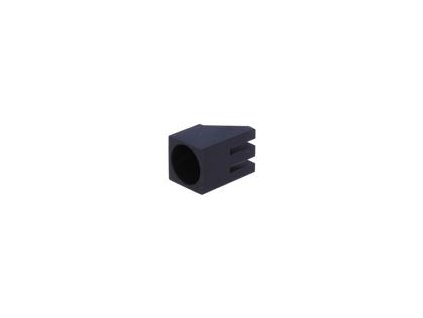 Objímka diody LED 5mm polyamid úhlová černá UL94V-2 H: 6mm