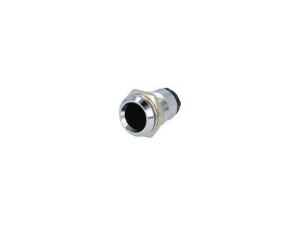 1361 objimka pro led 10mm chrom kov vyduta s plastovou zaslepkou