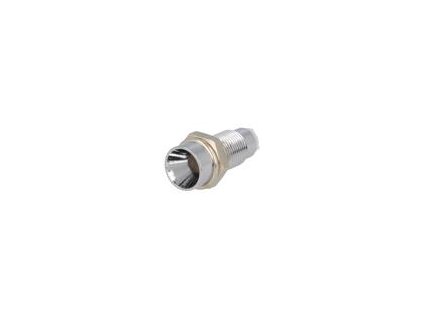 1375 objimka pro led 3mm chrom kov vyduta s plastovou zaslepkou
