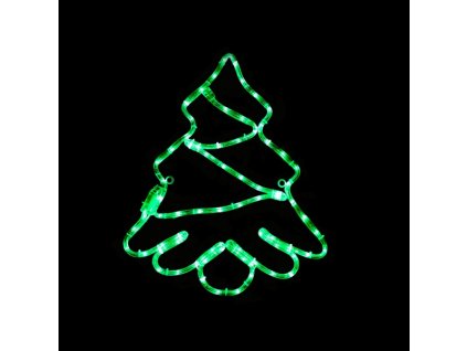 LED vánoční dekorace do okna 72 LED/12W/230V/IP44/zelená barva